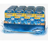 Pack of 20 Tins x 120g Premium Sardines in Sunflower Oil Nixe