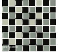 Pack of 20 Traditional Modern Art Tile transfers Stickers Peel and Stick backsplash Room Decor self Adhesive Oil Proof-Vintage Victorian Moroccan Black Cream Mosaic (Black and Grey g)