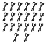Pack of 20 - UK 3-Pin to C5 Cloverleaf Power Cords (1 Meter) | Bulk Laptop Charger Cable - Ideal for Office, School & IT Equipment Use