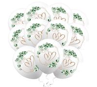 Pack of 20 Wedding Balloons, Balloon Ribbon, Balloon Sticker Film for Proposal, Engagement, Valentine's Day Party