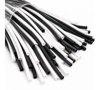 Pack of 20 White and Black Long Plain Combo Balloons Professional 260Q Latex Modelling Kit for Twisting, Animal Sculpting, Elegant Birthday Party Decorations, Premium Artist Supplies Set