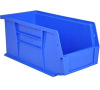 Pack of 20 x Rhino Tuff Bin30 Blue Plastic Storage Parts Bins - Stacking Component Box Ideal for Garage Workshop or Warehouse Picking Bin