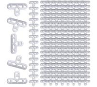 Pack of 200 10mm 3/8 Inch Sturdy Tile Spacers for Brick Wall and Flooring Applications Clear Structure Home Improvement Accessories