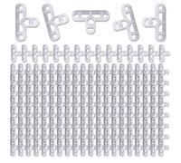 Pack of 200 10mm 3/8 Inch Sturdy Tile Spacers for Brick Wall and Flooring Applications Clear Structure Home Improvement Accessories