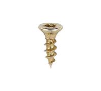 Pack of 200-3.5 x 12 C2 Strong-Fix Multi-Purpose Premium Screws - PZ - Double Countersunk - Yellow