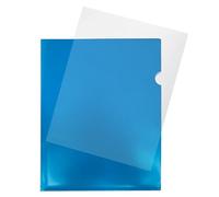 Pack of 200 A4 Blue L Shaped Open Top and Side Report File Folders