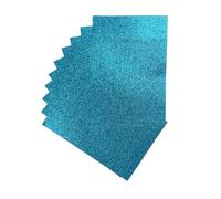 Pack of 200 A4 Light Blue Glitter EVA Foam Sheets