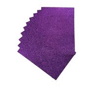 Pack of 200 A4 Purple Glitter EVA Foam Sheets