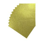 Pack of 200 A4 Yellow Glitter EVA Foam Sheets