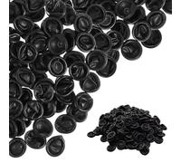 Pack of 200 Anti-Static Latex Finger Sleeves, Black, Ideal for Cosmetics, Medicine, Lick Wipes, Oral Sex and More