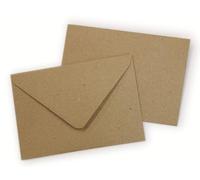 Pack of 200 C6 Kraft Fleck Envelopes 114mm x 162mm, Vintage Brown Self-Seal, C6 Kraft Envelopes for Weddings, Invitations, Cards by Toniwa