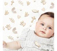 Pack of 200 Confetti Christening Table Decoration Christening Christening Decoration Girl with Wooden Fish Decoration Cross Rainbow Wheat Ears Doves Letters Heart Dots Christening Decoration Boy