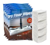 Pack of 200 Disposable Microfibre Electrostatic Floor Cloths For Flat Swivel Mop Multi Fitting Cleaning Wipes - 21cm x 29cm Fits Most Mops Like Swiffer Etc By The Dustpan and Brush Store ®