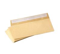 [Pack of 200] DL Envelopes Manilla Plain 80gsm 220mm x 110mm Self Seal Office Letter Pack