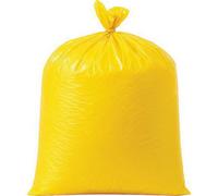 Pack Of 200 Heavy Duty Recycled Refuse Bags - Yellow