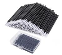 Pack of 200 Micro Brushes Eyelash Brush, Disposable Eyelash Extension Brush, Micro Applicator Brush, Cleaning Sticks, Applicator Lashes, Graft Tools for Makeup, Oral and Cleanliness (with Storage Box)
