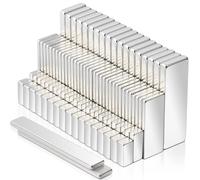 Pack of 200 Neodymium Magnets Bar 5 Different Sizes Strong Rare Earth Magnets, Magnetic Strips for Crafts, Fridge, Whiteboard, Tool Kitchen