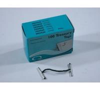 Pack Of 200 Premium Quality 102mm Metal End Treasury Tags