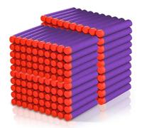 Pack of 200 Purple Nerf Darts 7.2 x 1.3 cm | Foam Arrows for N-Strike Elite Series Blasters, Compatible Dart Accessories for Nerf Blaster