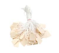 Pack Of 200 Small Ivory Strung Tags 13 X 20mm