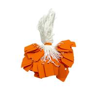 Pack Of 200 Small Orange Strung Tags 13 X 20mm