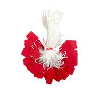 Pack Of 200 Small Red Strung Tags 13 X 20mm