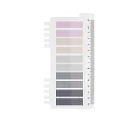 Pack of 200 Sticky Notes Tabs, Grey Styles Page Markers, Self-Adhesive Pastel Writeable Adhesive Strips, Adhesive Notes with Ruler for Page Marking, Bookmarks (A Piece Winter's Frost)