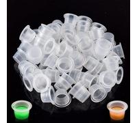 Pack of 200 Tattoo Ink Caps, Tattoo Colour Caps Cups, Disposable Ink Cups, Small Ink Pigment Cups