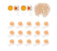 Pack of 200 UY Telephone Cable Connectors, Waterproof Single Wire Connectors, Splicing Clamps for Phone, Cable Connector for Thin Cables and Data Signal Cables, High Temperature Resistance