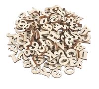 Pack of 204 Wooden Letters and Numbers, Wooden Letters for Crafts, Wooden Numbers, Small Wooden Letters for DIY Wedding Parties, Home Decoration