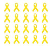 Pack Of 20pcs Alloy Public Service Corsage Pin Lightweight Design Ribbon Chest Brooch For Awareness Campaigns Social Cause Lapel Pins