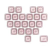 Pack of 21 PC Not Engraving Blanks Heart Key Cap MOAS Profile Height 1U 1.25U Colour Sublimations Key Caps for MX Switches Heart-Shaped Key Caps