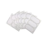 Pack of 21 Silver Border Printed 34x75mm Self-Adhesive Labels