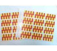 Pack of 24, 50x30mm, Northumberland Self-Stick Flag Stickers, Self-Adhesive County Flag Labels