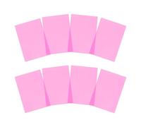 Pack of 24 A5 Plain Pink Dyslexia Overlay Reading Sheets - PET Material, Rounded Corners