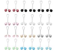 Pack of 24 Beads Hijab Pins Invisible Headscarf Pins & Neck Reduce Clip Colourful Safe Alternative to Hijab Accessories for Headscarf Women's Scarves Blouses