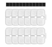 Pack of 24 Cat Fountain Filters, Automatic Feeder, Cat Fountain Filter, for Petlibro 2.5 Litre Dockstream Drinking Fountain Plwf005 / Plwf115 / Plwf105, 12 Filters and 12 Sponges, Replacement Filters