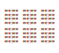 Pack of 24 Colorful Water Bottle Sticker Water Bottle Labels Texture for Wedding Birthday and Outdoor Activity Wrap