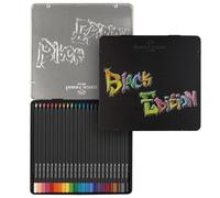 (Pack of 24) Faber-Castell Colouring Pencils Black Edition Tin
