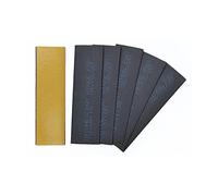 Pack of 24 Fire Essentials Graphite Square Corner Self Adhesive Intumescent Hinge Pads 100 x 30 x 1.0mm