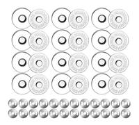 Pack of 24 Magnetic Buttons, Magnetic Bag Fasteners, 14 mm Press Studs, Magnetic Clasps for Bags, Magnetic Closures for Bags, Suitable for Handbags, Wallets, Coats, Jackets, Windbreakers