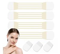 Pack of 24 Neck Tightening Tape | Invisible Lifting for Instant Effect Against Double Chin & Sagging Skin | Waterproof, Skin-Friendly & 8 Hours Hold | Includes 4 Fixing Clips