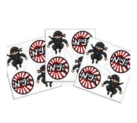 Pack of 24 - Ninja Warrior Karate Temporary Tattoos - Cobra Party Kai Bag Fillers