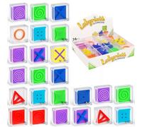 Pack of 24 Patience Games for Children, Mini Patience Games, Puzzle Games for Children's Birthdays, Family Evening, The Best Choice for Parents to Improve Their Children's Thinking Skills