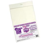Pack of 24 Premium Full A4 Sized Sweet Vanilla Flavoured White Edible Wafer Paper (Rice Paper) Sheets 201-368-24 by CDA Products