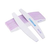 Pack of 24 Professional Nail Files, 100/180 Grit Nail Files for Gel Nails and Natural Nails, Reusable Double-Sided Nail File for Nail Salons, DIY Nail Art, Home