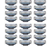 Pack of 24 Razor Blades for Mach 3, Replacement Blades for Wet Razor, Men's Razor Blade, Compatible with Gillette Blades, Razor Blades Compatible with Mach 3