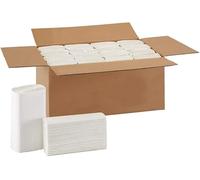Pack of 24 | Z Fold Paper Hand Towels - White 1 Ply 34 GSM Multifold Tissue, 150 Sheets Each, 21x20cm, Soft Absorbent & Hygienic Disposable Towels for Dispenser, Kitchen, Bathroom & Commercial Use