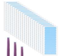 Pack of 240 Replacement Tapes, Adhesive Strips, Double-Sided Adhesive Hair Tape, Replacement Tapes for Tape-In Hair Extensions, Real Hair, Wig Tape, Double-Sided Adhesive Tapes (4 x 0.8 cm, Blue)
