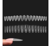 Pack of 240 Tips Nails, Sandwich Nail Shapes, Nail Extensions, Translucent Fingernails Nail Shapes for French Tip Manicure for Home Salon, Daily Use, Beginners, Professionals